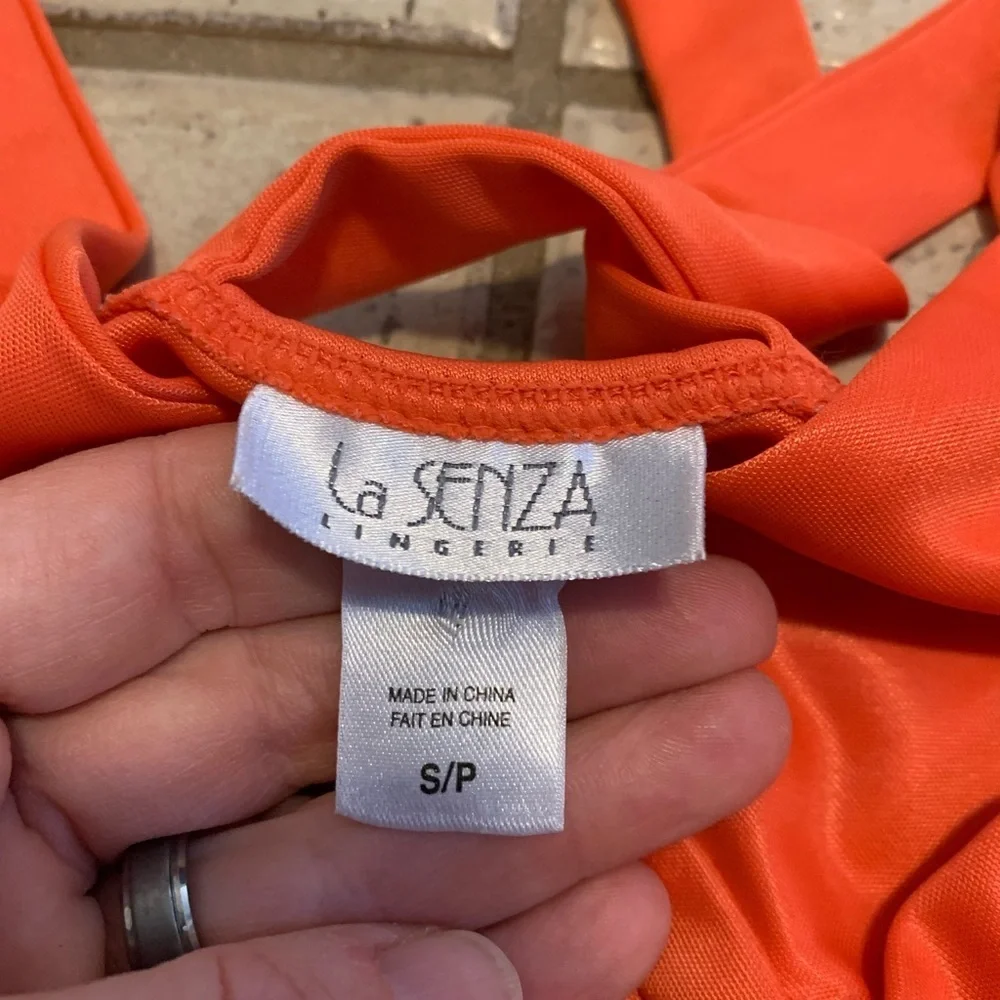 La Senza Orange Criss-Cross Strap Cami S/P - Picture 3 of 9